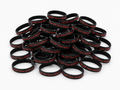 Get Off Your Attitude Wristband (Charcoal and Red) 30 Pack