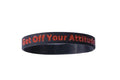 Get Off Your Attitude Bracelet (Charcoal and Red)